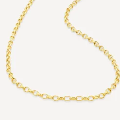 9ct Yellow Gold 18' Small Belcher Link Chain Necklet