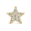 9ct Yellow Gold All Cubic Zirconia Star Single Stud Earring