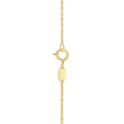 9ct Yellow Gold Bar & Circle Layer Necklet