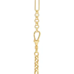 9ct Yellow Gold Belcher Albert T-Bar Necklet