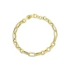 9ct Yellow Gold Belcher Curbed Link Bracelet