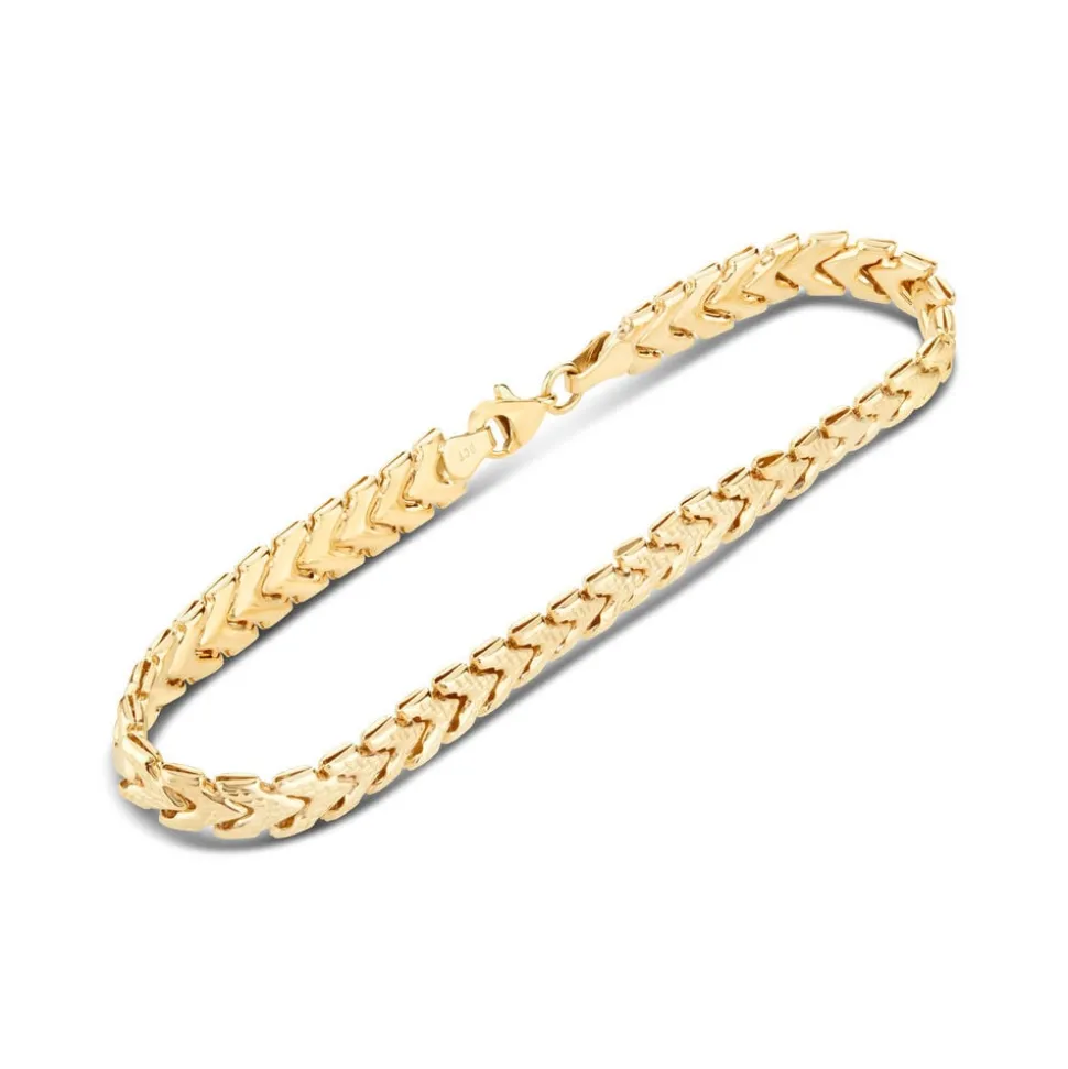 9ct Yellow Gold Braided Link Bracelet