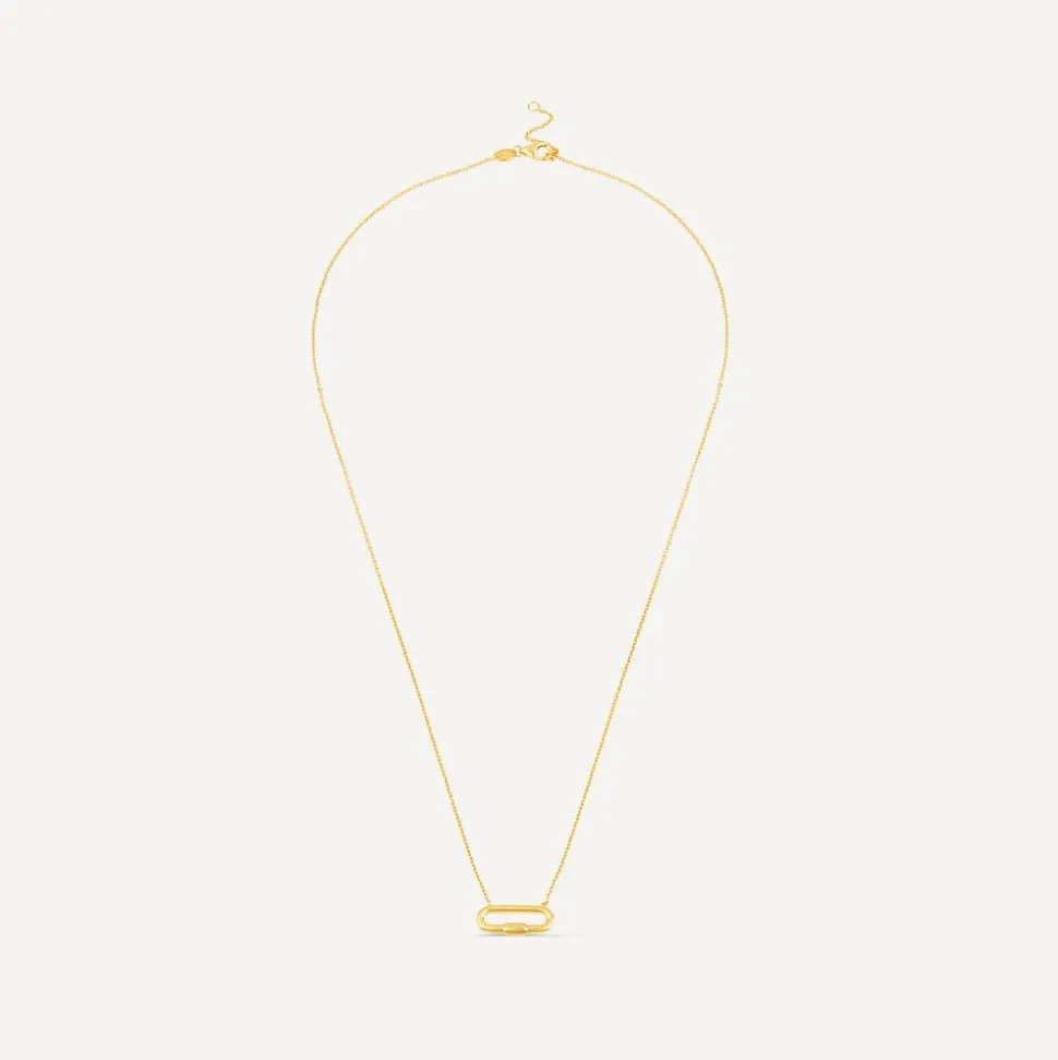 9ct Yellow Gold Carabiner Pendant