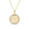 9ct Yellow Gold Celtic Knot Cubic Zirconia Pendant