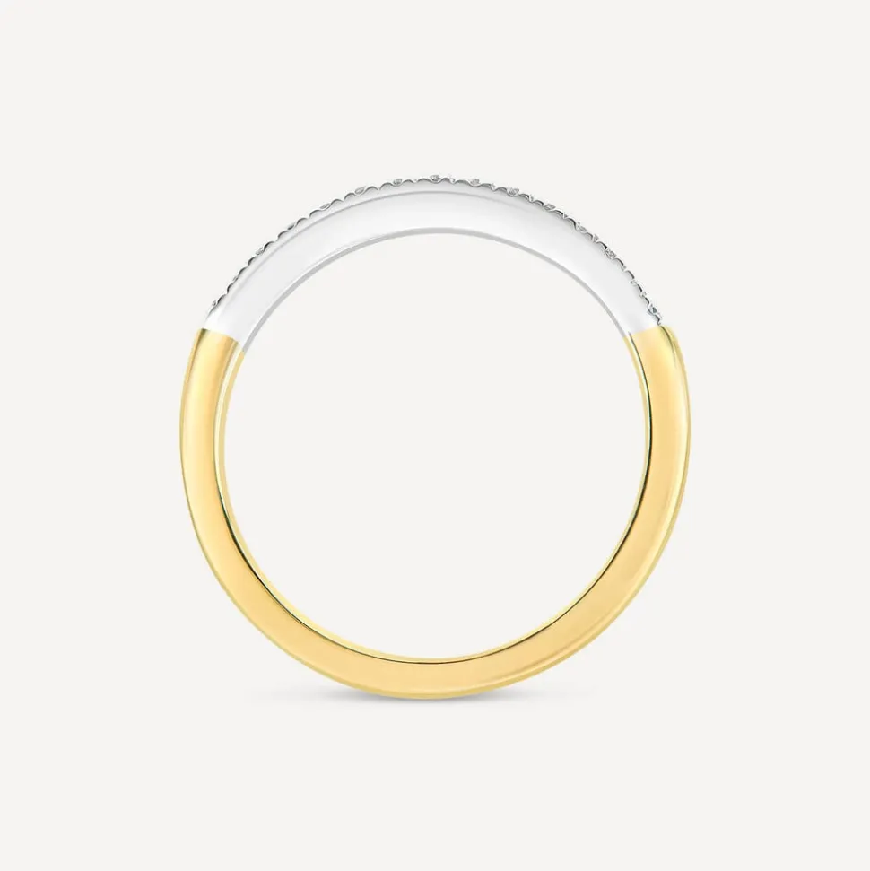 9ct Yellow Gold 0.07ct Diamond Claw Set Eternity Ring