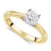 18ct Yellow Gold 1.00ct Round Diamond Orchid Setting Ring