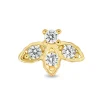 9ct Yellow Gold Cubic Zirconia Bee Single Stud Earring