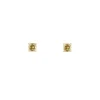 9ct Yellow Gold Four Claw Set Yellow Cubic Zirconia Stud Earrings