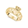 9ct Yellow Gold Gents Claddagh Ring