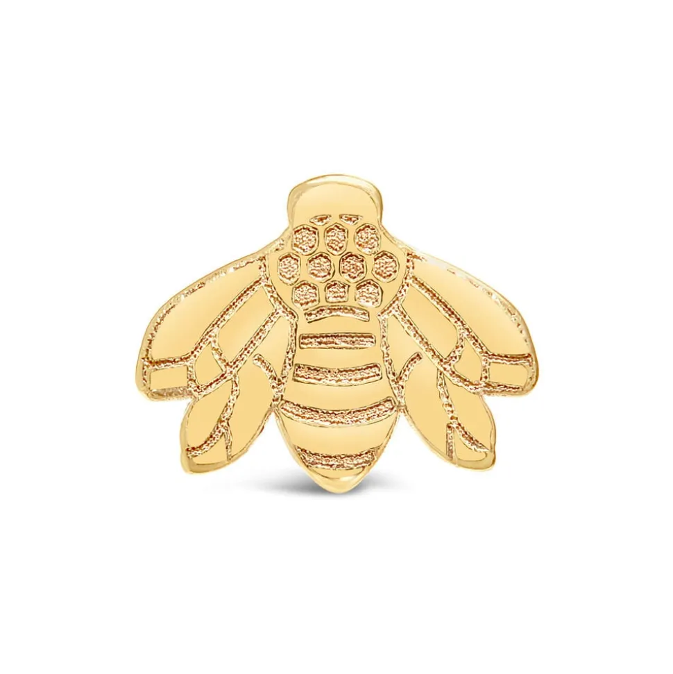 9ct Yellow Gold Gold Bee Single Stud Earring