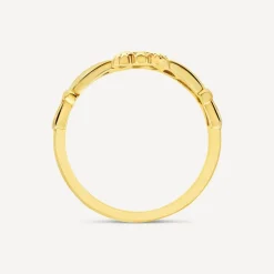 9ct Yellow Gold Hollow Back Claddagh Ring