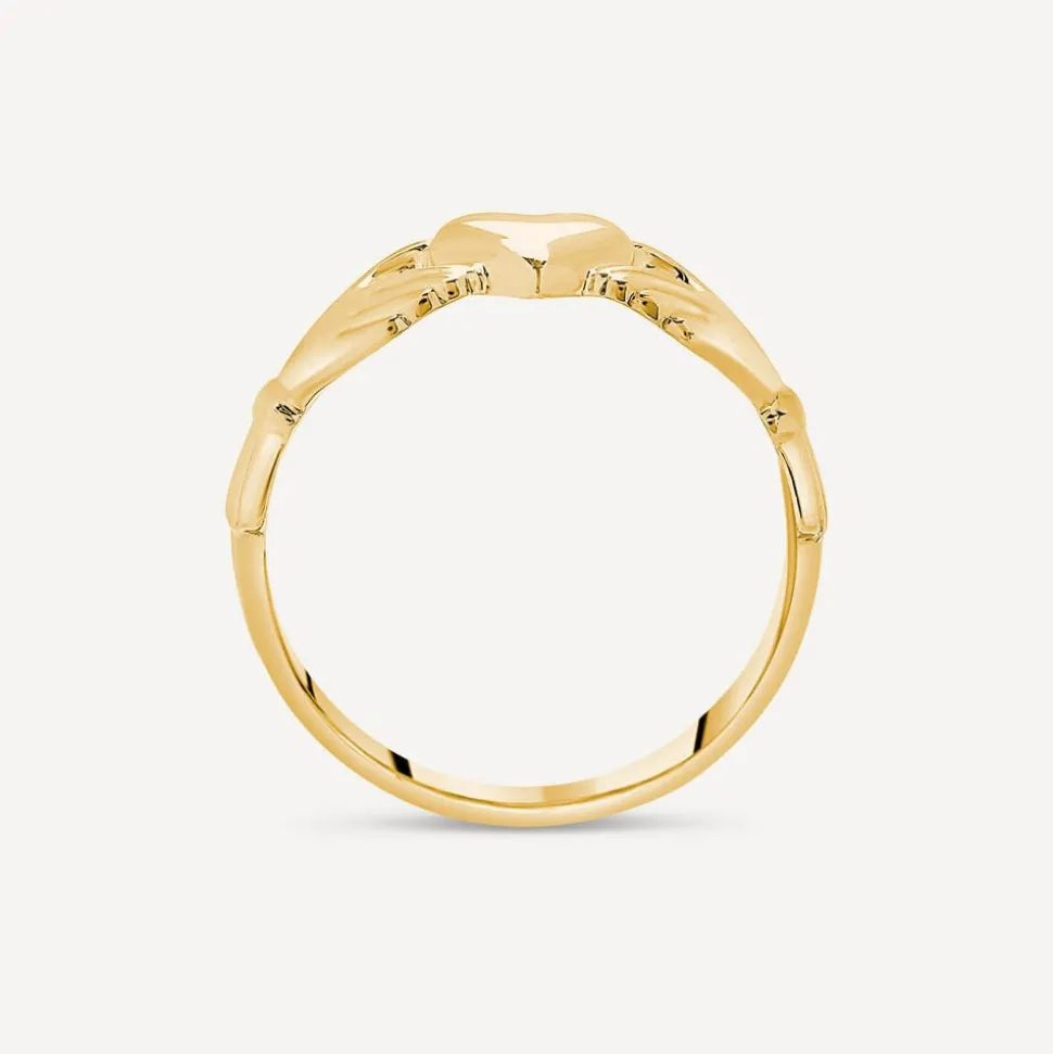 9ct Yellow Gold Maids Claddagh Ring