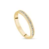 18ct Yellow Gold 3mm 0.35ct Diamond Channel Set Wedding Ring