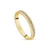 18ct Yellow Gold 2.5mm 0.20ct Diamond Channel Set Wedding Ring