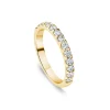 18ct Yellow Gold 2.5mm 0.45ct Diamond Triangle Claw Wedding Ring