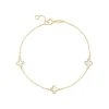 9ct Yellow Gold Mother of Pearl Petal Bracelet