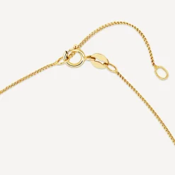 9ct Yellow Gold Open Loop Diamond Set Pendant
