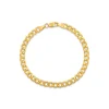 9ct Yellow Gold Oval Curb Chain Bracelet