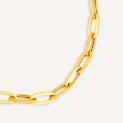 9ct Yellow Gold Paper link Diamond Cut Bracelet