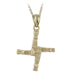 9ct Yellow Gold Pendant St. Brigid