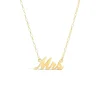 9ct Yellow Gold Personalised Name Necklace (up to 6 letters) (Special Order: 3-5 weeks)