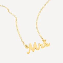 9ct Yellow Gold Personalised Name Necklace (up to 6 letters) (Special Order: 3-5 weeks)