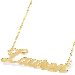 9ct Yellow Gold Personalised Name Necklace (up to 6 letters) (Special Order: 3-5 weeks)