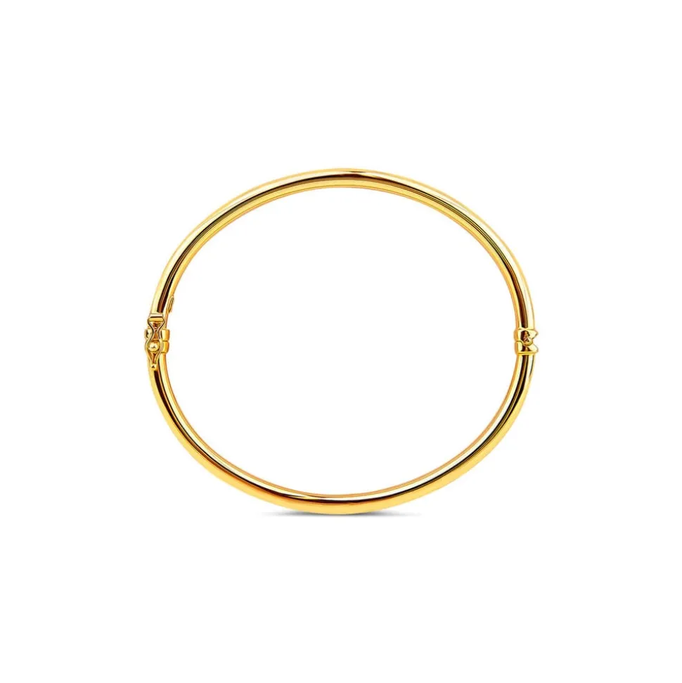 9ct Yellow Gold Plain Bangle