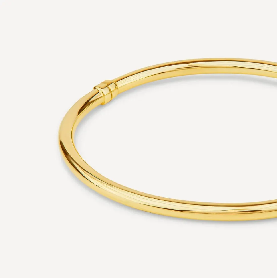 9ct Yellow Gold Plain Bangle