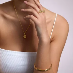 9ct Yellow Gold Plain Bangle