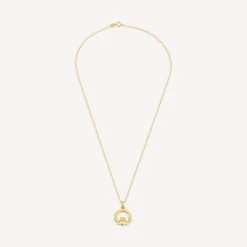 9ct Yellow Gold Plain Claddagh Pendant