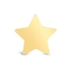 9ct Yellow Gold Plain Star Single Stud Earring