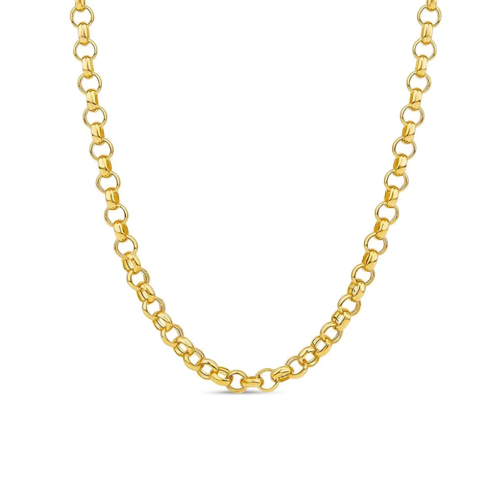 9ct Yellow Gold Round Belcher Chain Necklace