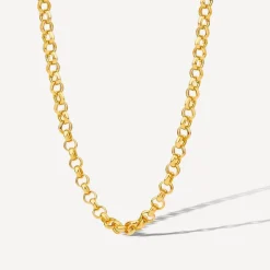9ct Yellow Gold Round Belcher Chain Necklace