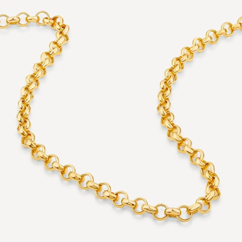 9ct Yellow Gold Round Belcher Chain Necklace
