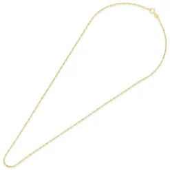 9ct Yellow Gold 18&rsquo; Sparkle Sing Chain Necklace