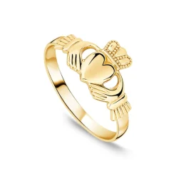9ct Yellow Gold Small Claddagh Ring