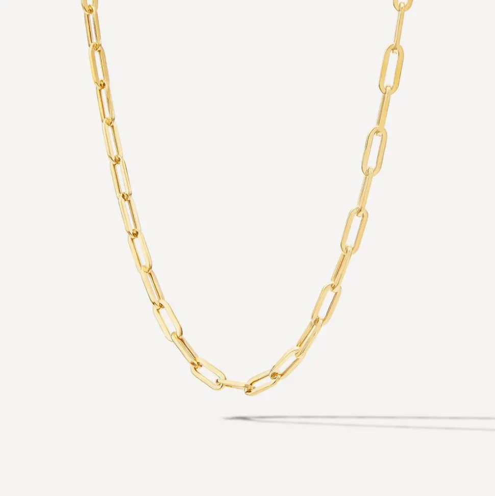 9ct Yellow Gold Small Paperlink Chain Necklet