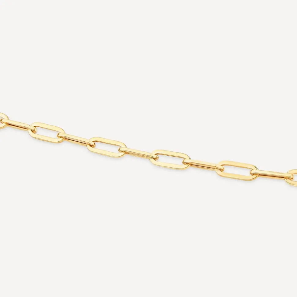 9ct Yellow Gold Small Paperlink Bracelet