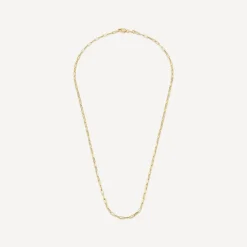 9ct Yellow Gold Small Paperlink Chain Necklet