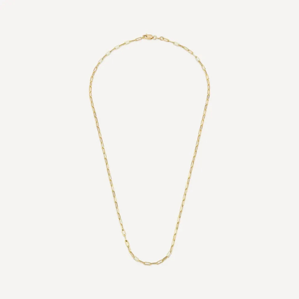 9ct Yellow Gold Small Paperlink Chain Necklet