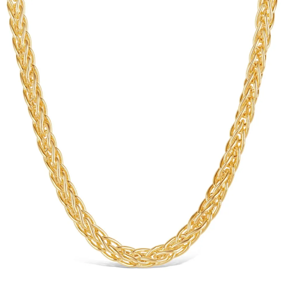 9ct Yellow Gold Spiga Chain Link Necklace