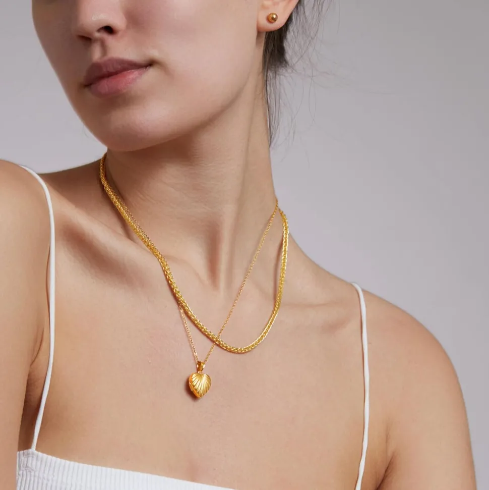9ct Yellow Gold Spiga Chain Link Necklace