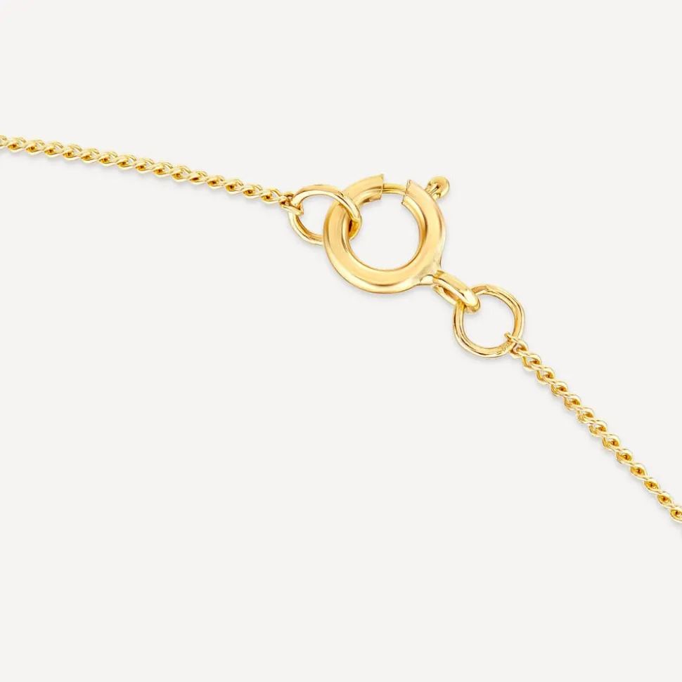 9ct Yellow Gold Square 0.25ct Diamond Cluster Pendant