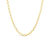9ct Yellow Gold Square Paper Link Chain Necklet