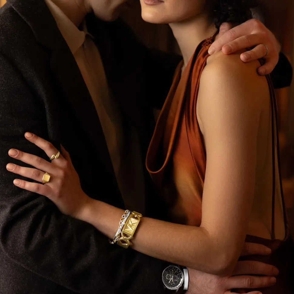 9ct Yellow Gold Square Rope Edge Signet Ring