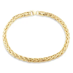 9ct Yellow Gold Wheat Link Ladies Bracelet