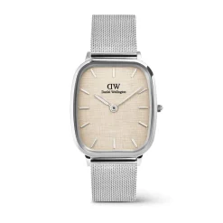 Daniel Wellington Marlon Sterling Linen 32x36.3mm Dial Steel Bracelet Watch