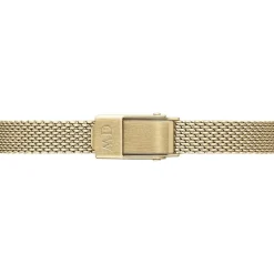 Daniel Wellington Micro 15,5x18mm Beige Dial Yellow Gold Mesh Bracelet Watch