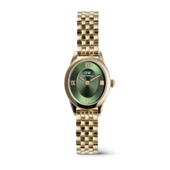 Daniel Wellington Ophelia Mini Emerald Gold 22x25.5mm Dial Gold Plated Steel Bracelet Watch